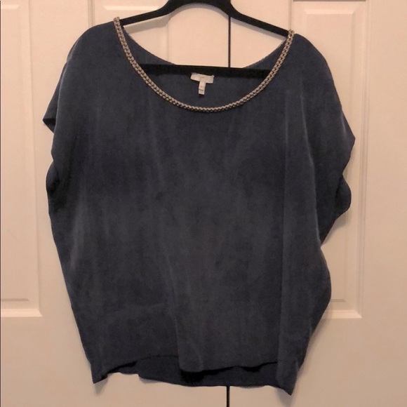 Joie Tops - Joie Navy Blue Suede Blouse! Size M